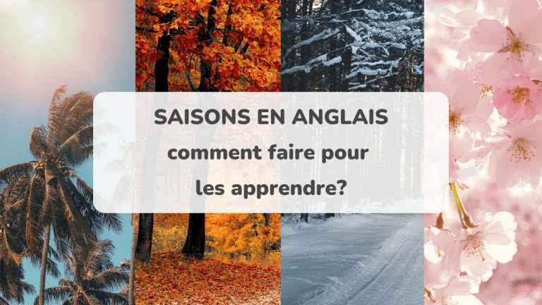 saisons en anglais